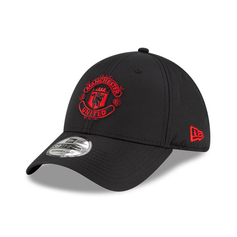 Gorras New Era 39thirty Negros - Manchester United Poly 20541QTAC